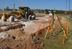 Brigada de Topografia con equipo GPS